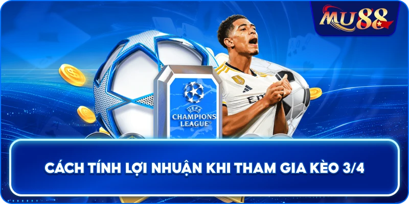 Cách tính lợi nhuận khi tham gia kèo 3/4